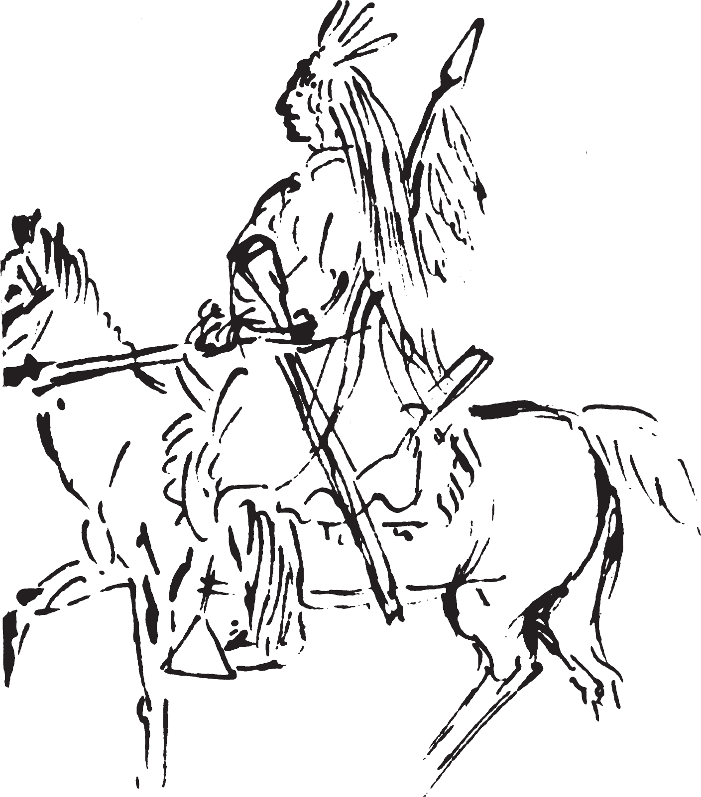 Figure 9.27. Indian on horseback.