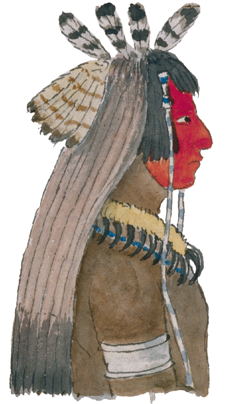 Figure 9.33. Indian wearing bear claw necklace.