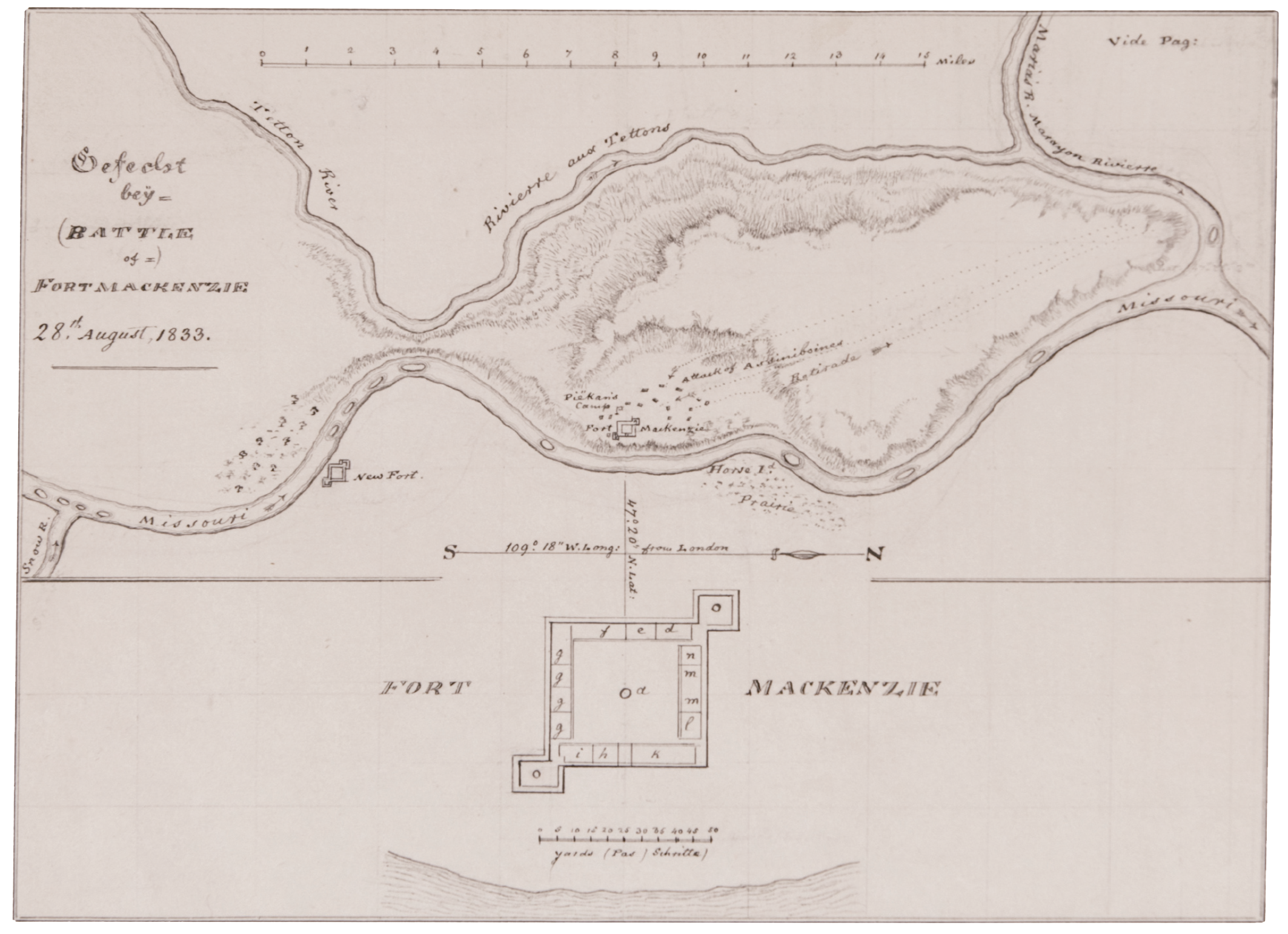 Figure 12.18. Map of the battle at Fort McKenzie.